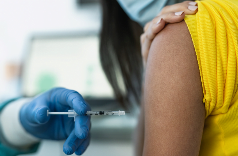 vacina aplicada banco de imagns