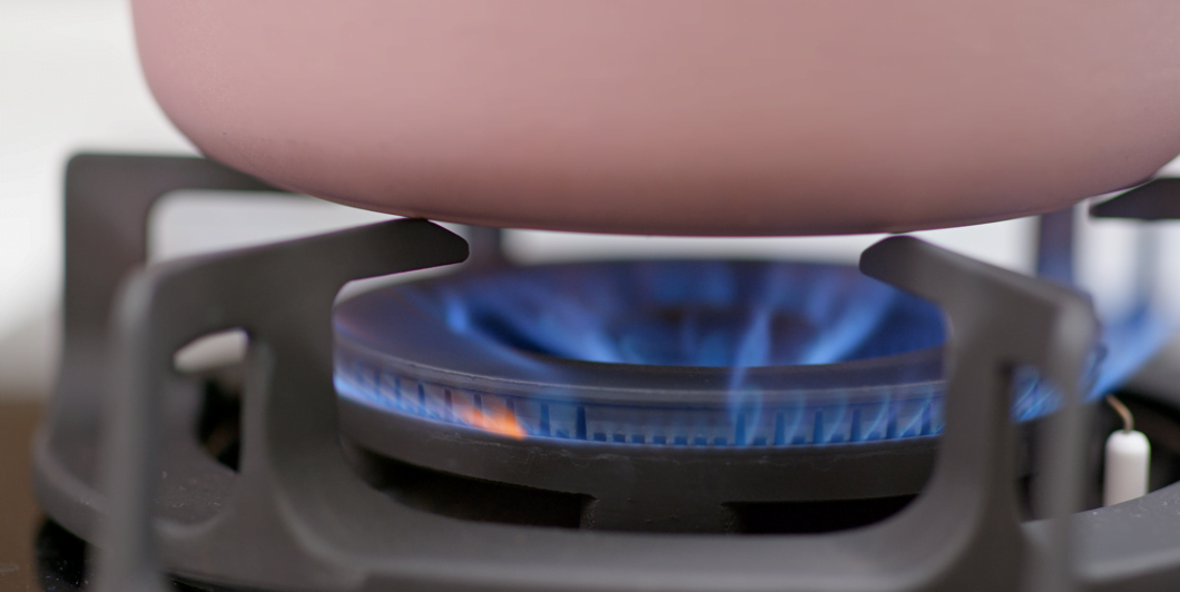 gas de coznha banco de imagens