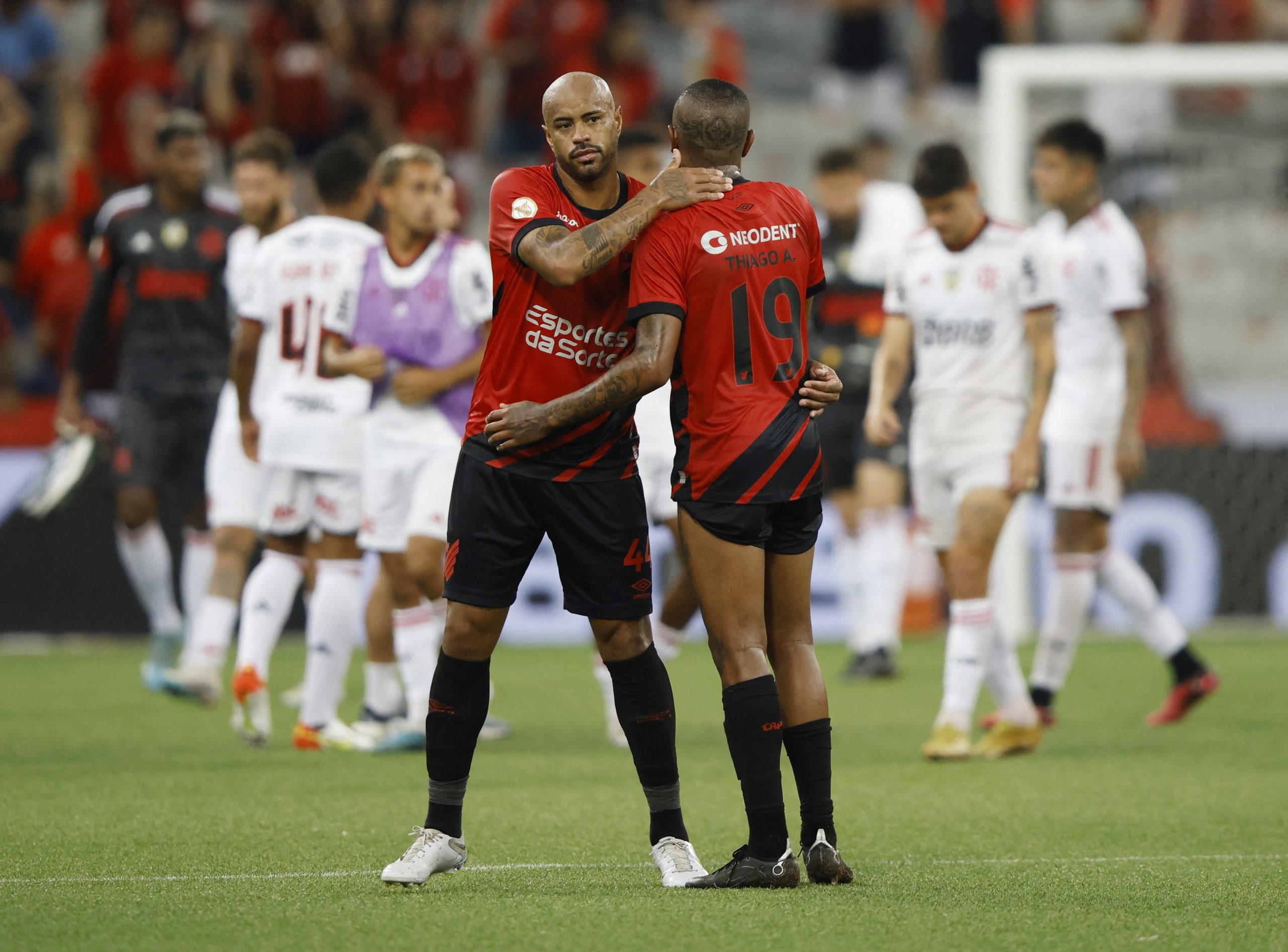 Athletico Paranaense e Flamengo, na Arena da Baixada | Foto: REUTERS/Rodolfo Buhrer