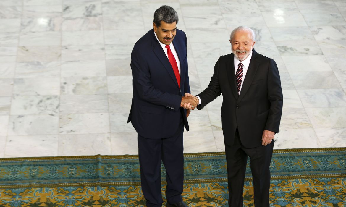 Lula e Maduro Presidente do Brasil, Lula e o Presidente da Venezuela, Nicolás Maduro (Marcelo Camargo/Agência Brasil)