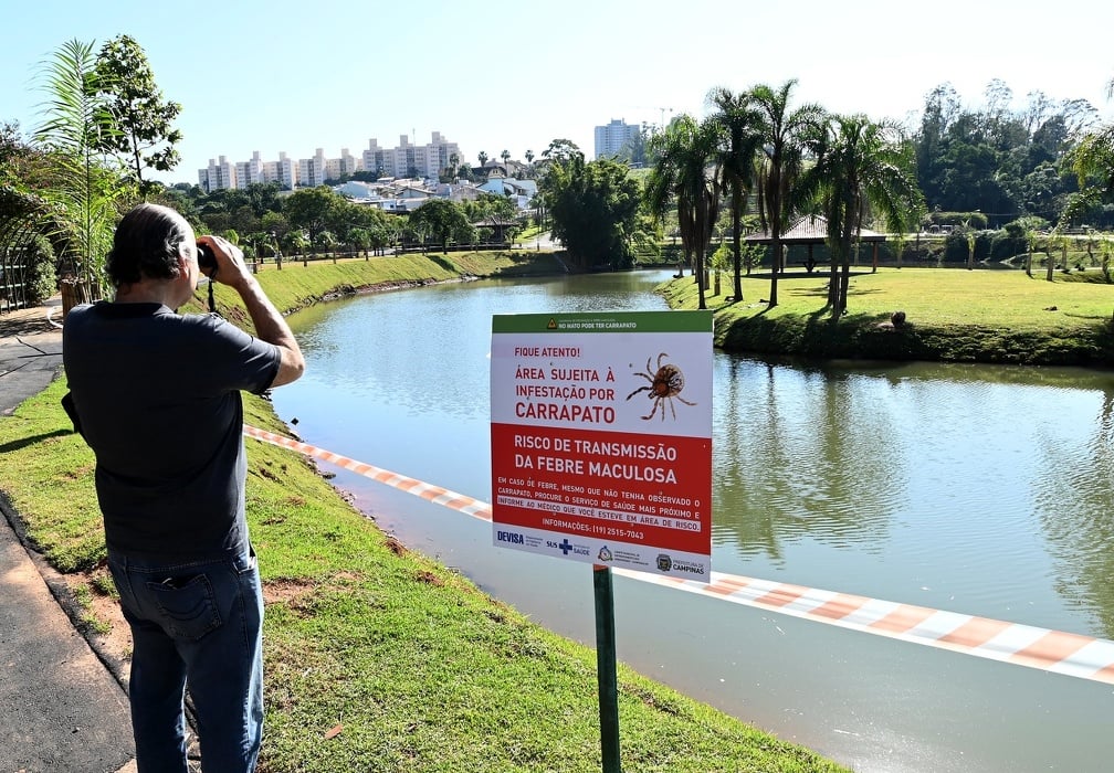 Alertas sobre febre maculosa começam a ser instalados em áreas verdes de Campinas 1 Alertas sobre febre maculosa começam a ser instalados em áreas verdes de Campinas 1
