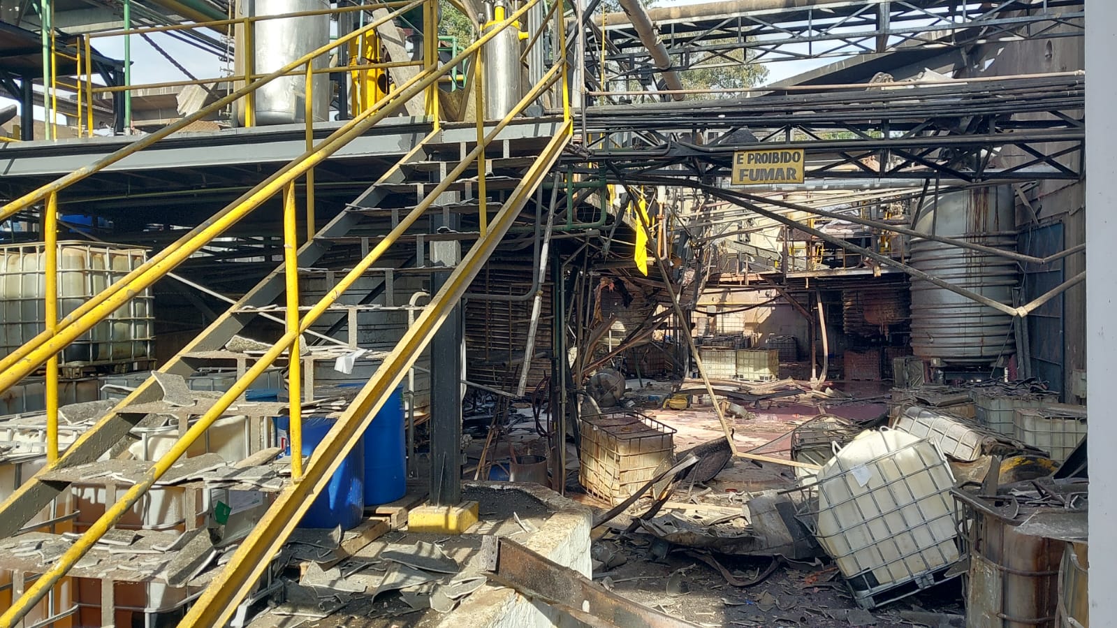 Empresa ficou destruída