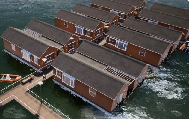 casas flutuantes