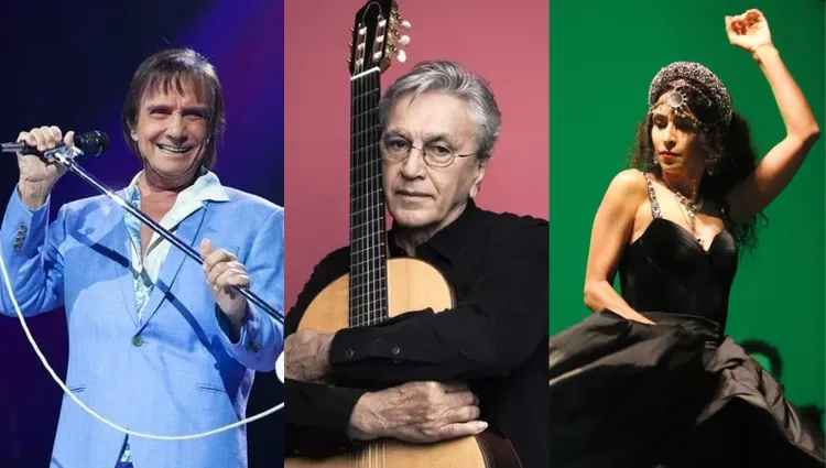Roberto Carlos, Caetano Veloso e Marisa Monte estão entre as atrações de evento no Rio de Janeiro