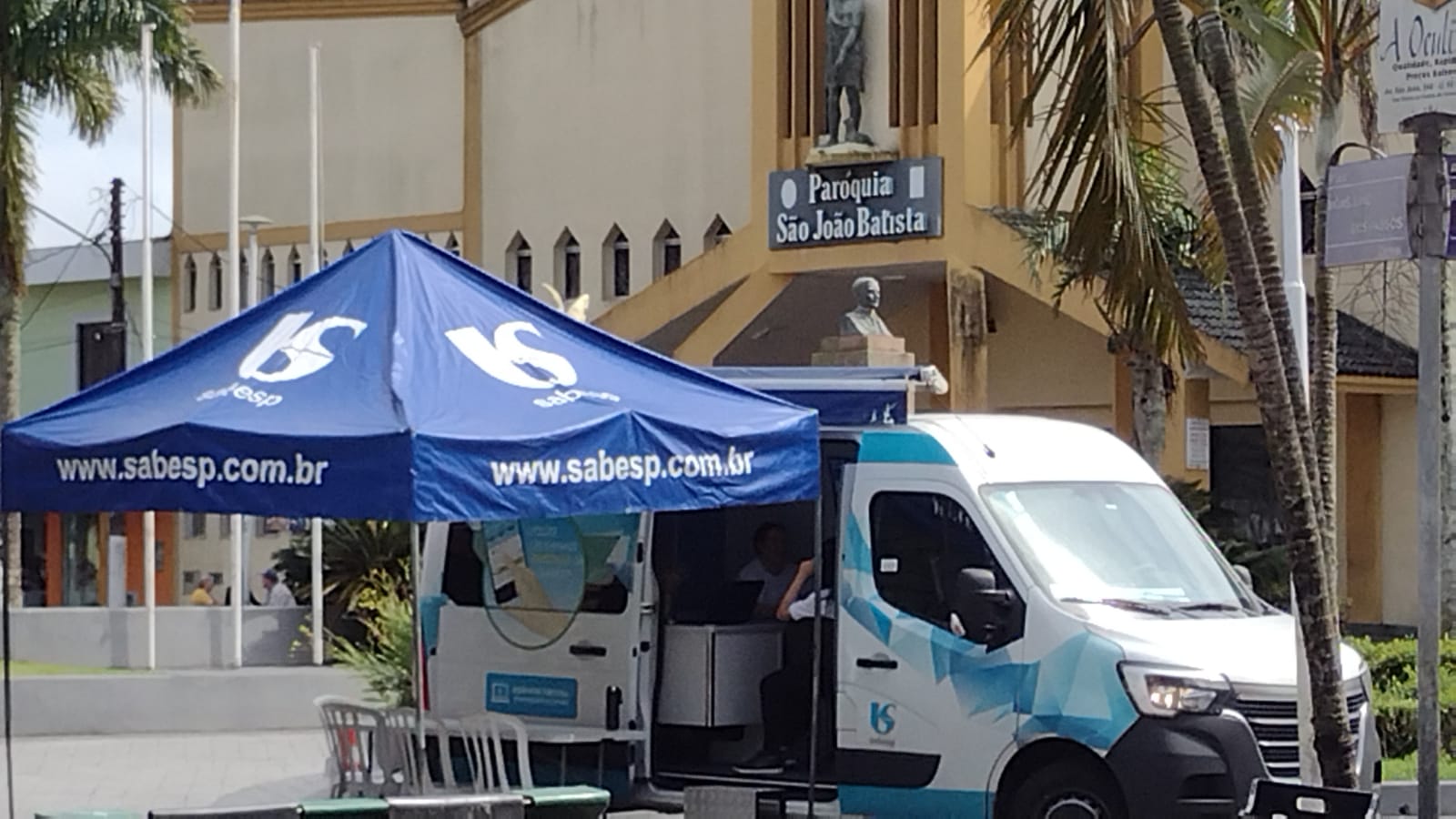 Agência Móvel da Sabesp em Peruíbe