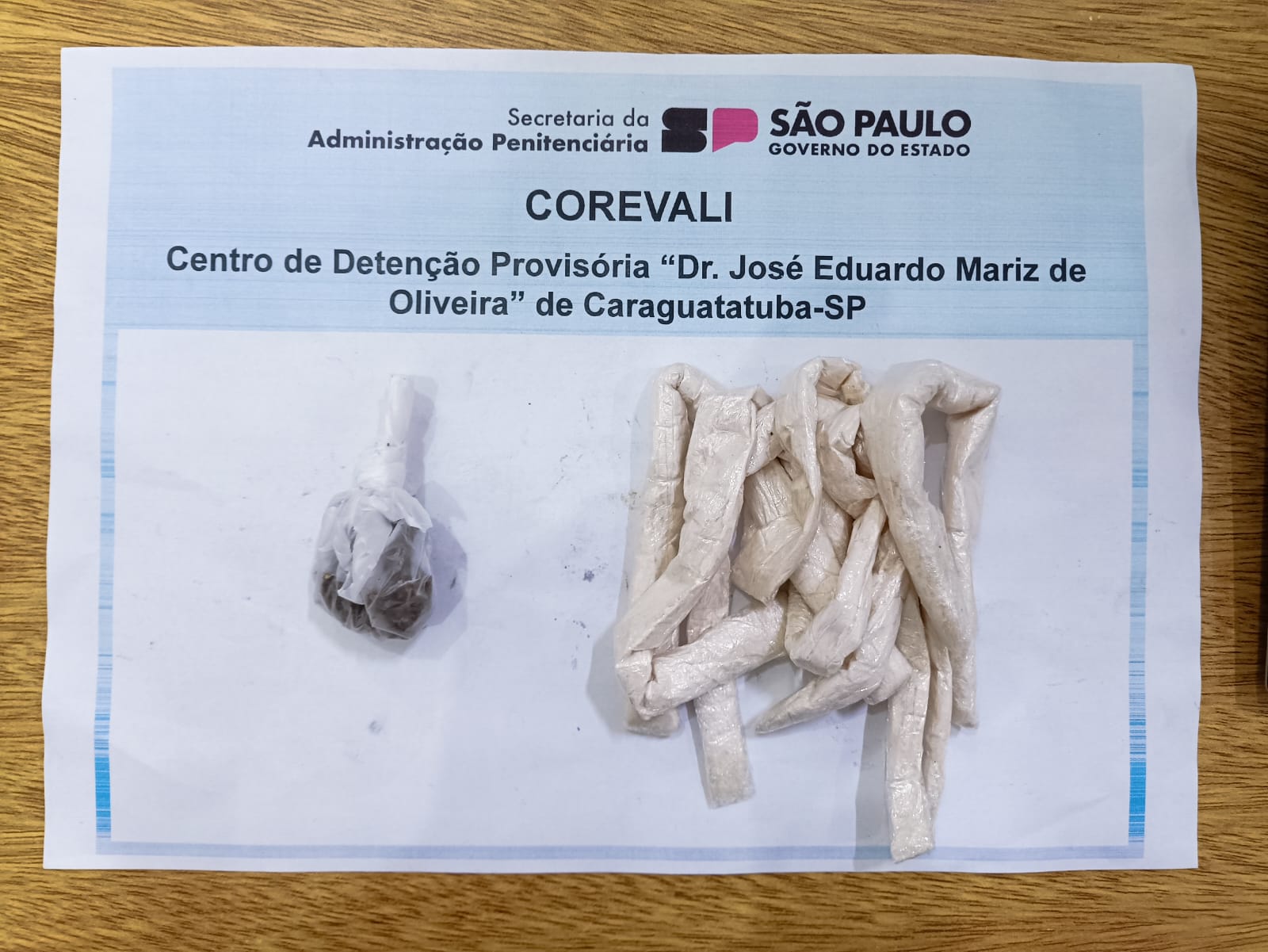 Drogas levadas a cadeia de Caraguatatuba 2 Jovem presa por levar drogas ao companheiro em presídio de Caraguá