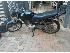 Foto da moto recuperada pela Polícia