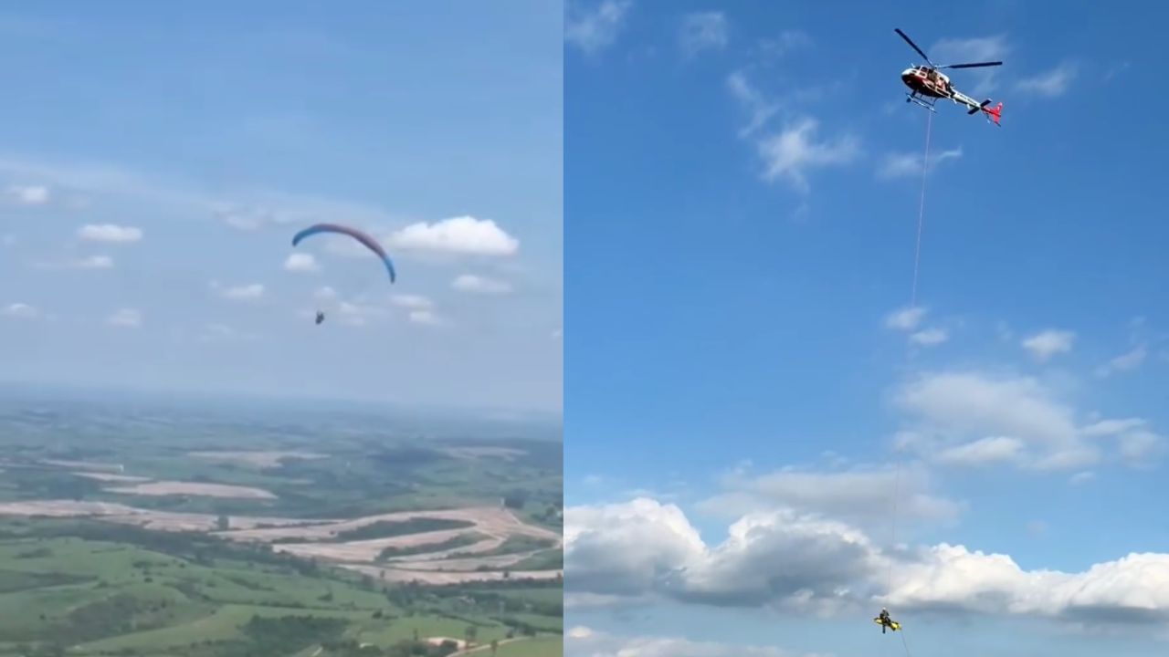 Na tarde desta quinta-feira, 2, um piloto de parapente perdeu o controle do equipamento e caiu. O acidente aconteceu na Serra do Itaqueri, área conhecida pela prática do esporte.