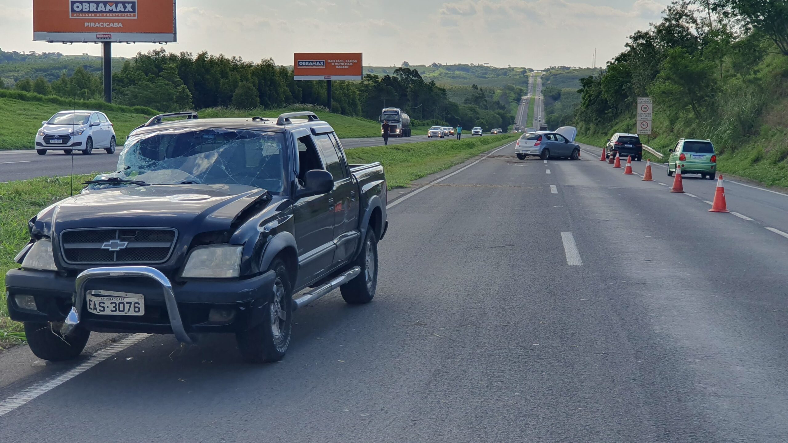 Sem cinto! Motorista morre em capotamento na Luiz de Queiroz