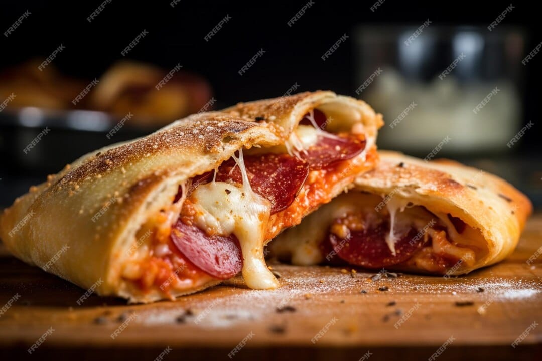 Receita de calzone de calabresa e cheddar