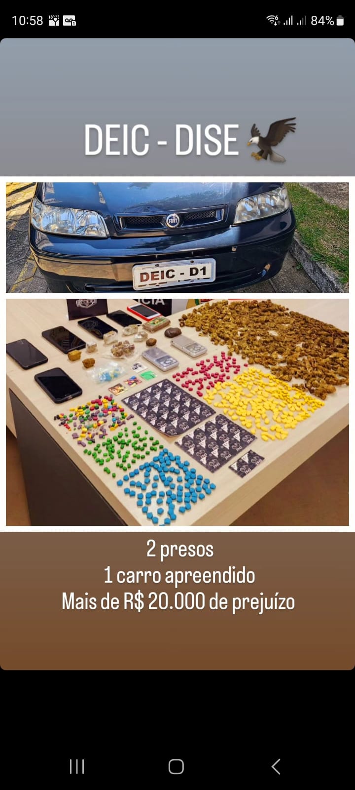 DISE - SJC R$ 20 MIL EM DROGAS SJC