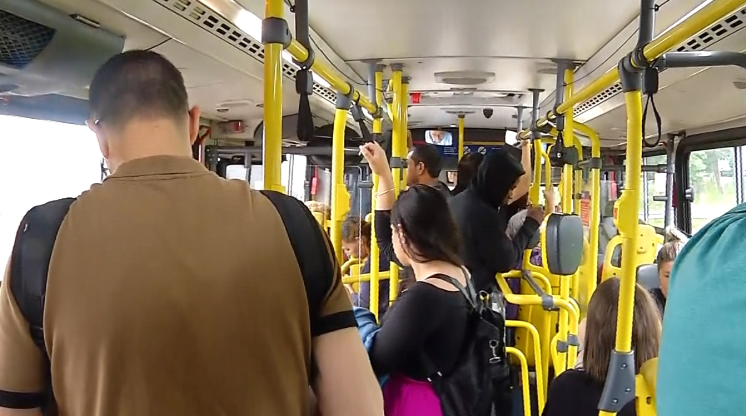 Ônibus lotado e atraso na saída. Passageira já leu 85 livros, esse ano, nos trajetos. Ônibus lotado e atraso na saída. Passageira já leu 85 livros, esse ano, nos trajetos.