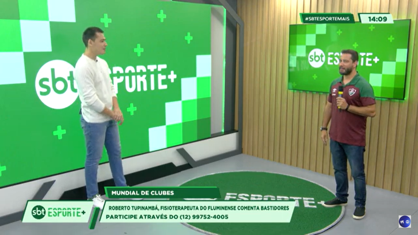 Fisioterapeuta Nesta segunda-feira (18), Roberto Tupinambá, fisioterapeuta do Fluminense, foi o convidado do programa Esporte+
