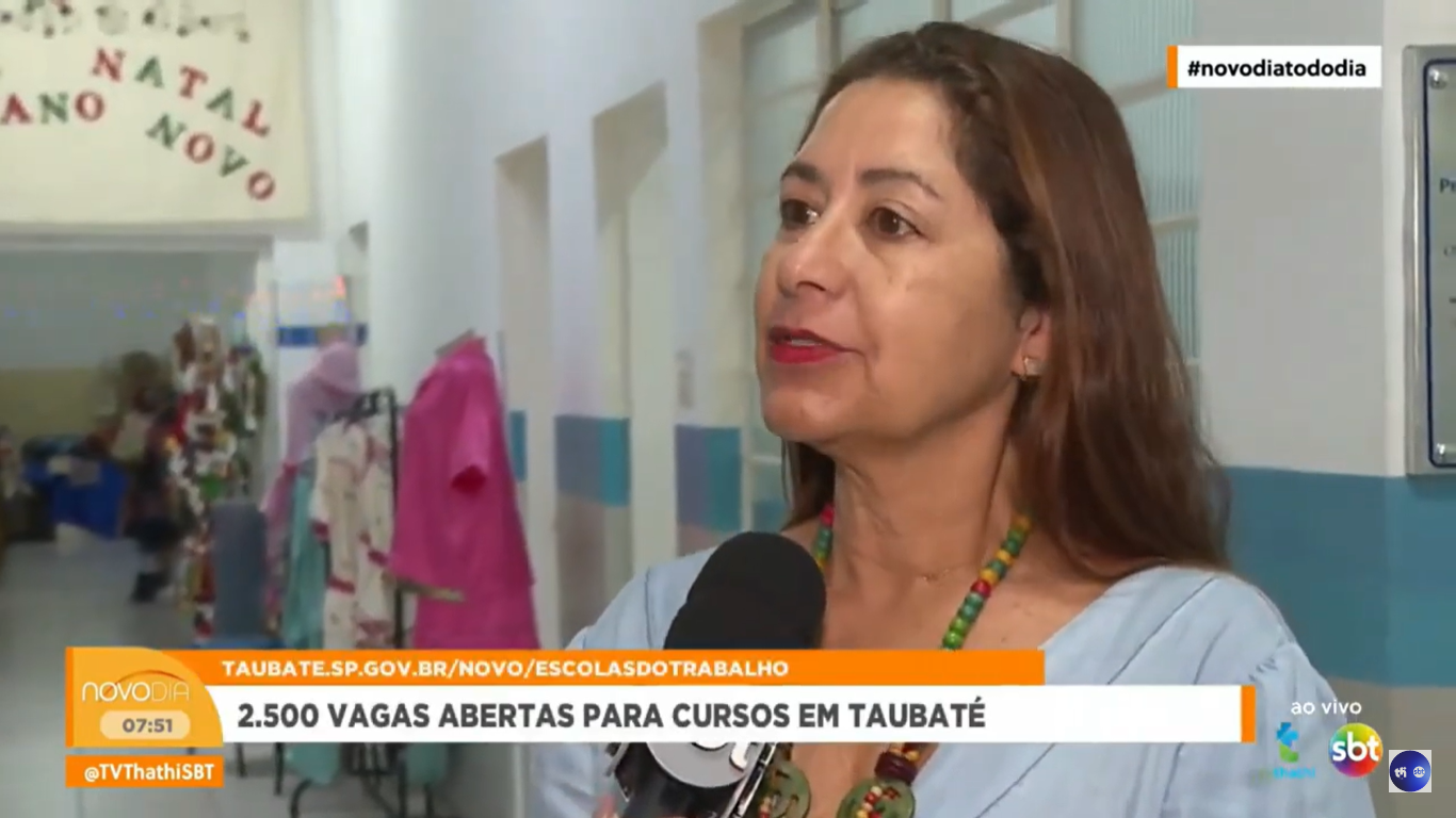 Estão abertas 2.531 vagas para cursos profissionalizantes nas Escolas do Trabalho em Taubaté para o início de 2024