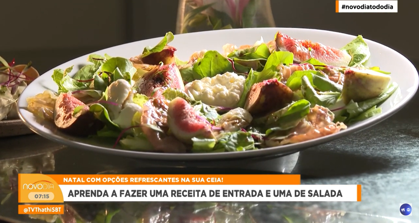 entrada e salada natal