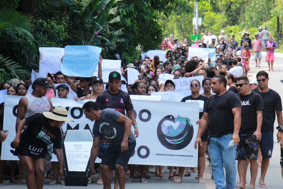 moradores da vila sahy protesto ssb