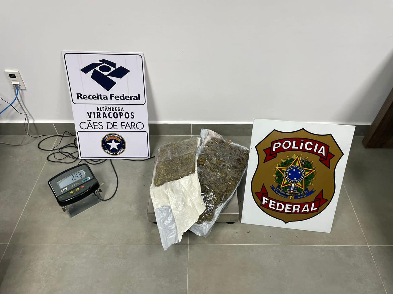 Jovem é preso por tráfico de drogas no Aeroporto Internacional de Viracopos