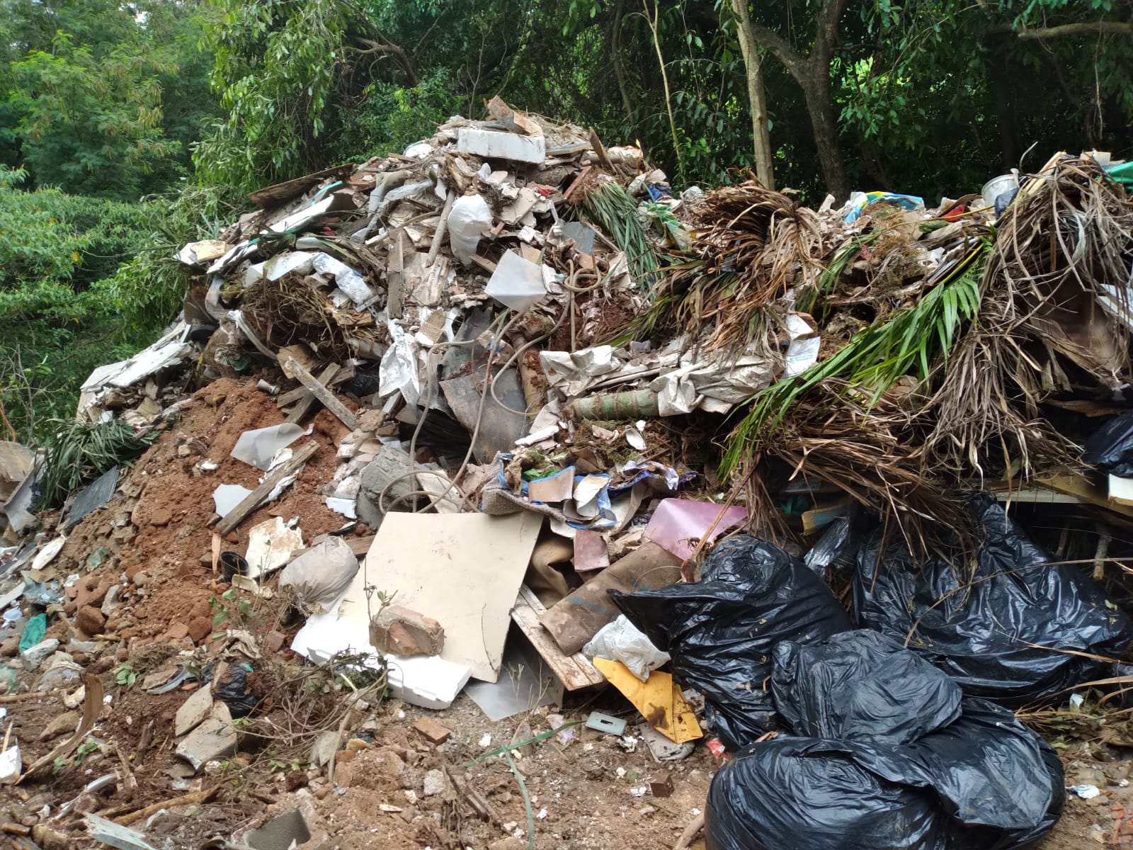 Guarda Municipal identifica aterro clandestino e leva suspeito para delegacia Guarda Municipal identifica aterro clandestino e leva suspeito para delegacia