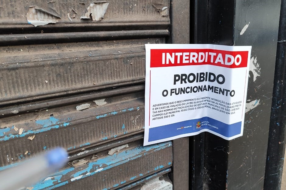 interditado bares e adegas interditados em sjc