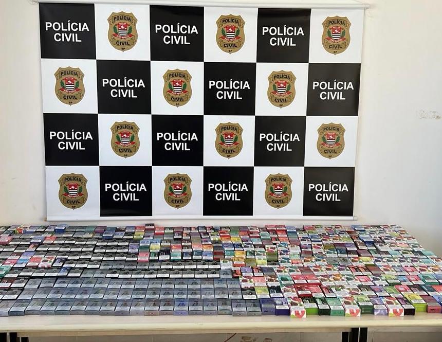 Polícia Civil apreende mais de 400 cigarros eletrônicos
