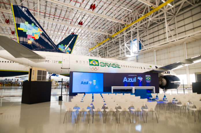 Azul é a companhia aérea oficial do Time Brasil nos Jogos Olímpicos de Paris 2024 Azul é a companhia aérea oficial do Time Brasil nos Jogos Olímpicos de Paris 2024