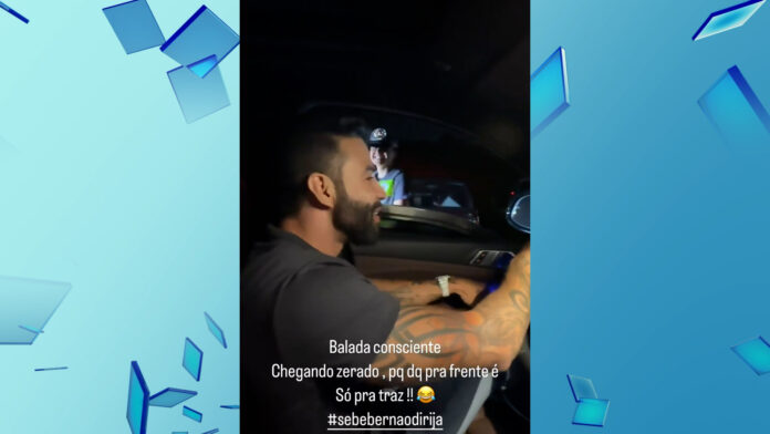 Artista chegou dirigindo ao Rodeio de Limeira onde faria um show e passou por teste Artista chegou dirigindo ao Rodeio de Limeira onde faria um show e passou por teste