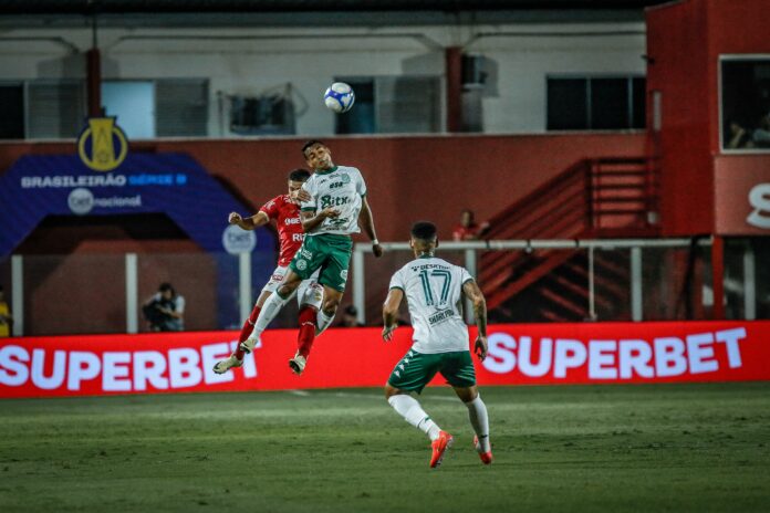 Guarani chega a sétima derrota no ano, após perder fora de casa para o Vila Nova, na estreia da Série B. Foto: Roberto Corrêa / Vila Nova F.C.
