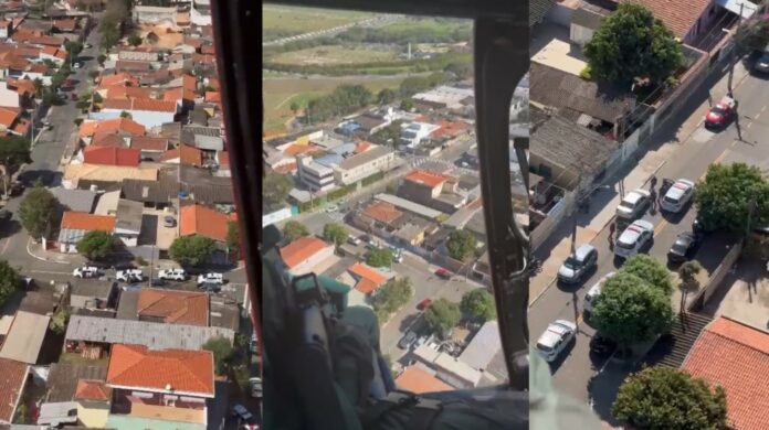 PM usa helicóptero e prende dupla que fez mulher refém