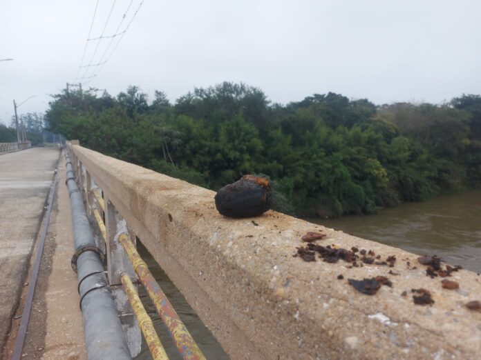 Pescador encontra granada da época da 2ª Guerra Mundial no Rio Paraíba do Sul