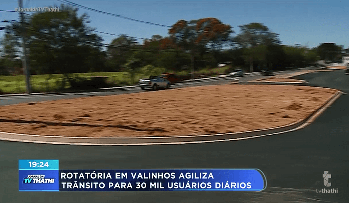 Rotatória em Valinhos agiliza trânsito para 30 mil usuários diários