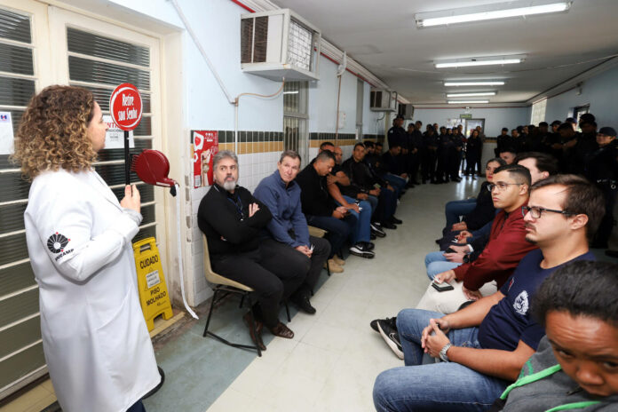 Guarda Municipal Campanha doação sangue hemocentro
