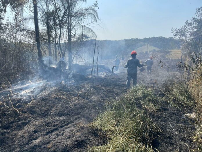 Vale do Paraíba tem foco ativo de incêndio neste sábado (14)