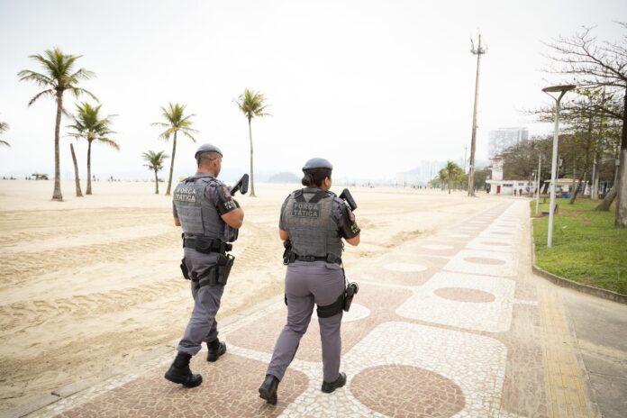 polícia em santos