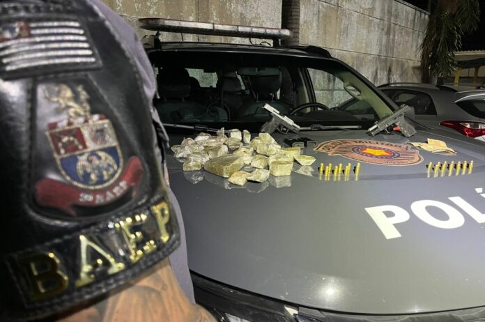 Homem é preso por tráfico de drogas e porte de arma em Caçapava