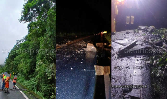 deslizamento rio santos