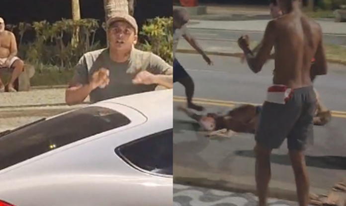 idoso agredido praia grande