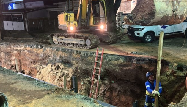 Captura de tela 2025-04-09 115343 Sanasa finaliza conserto de subadutora que rompeu na Avenida da Saudade