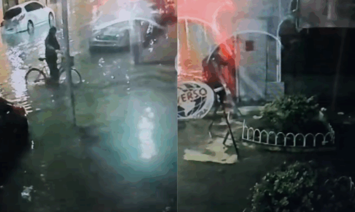 homem cai em buraco 2 vezes