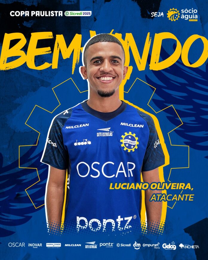 São José anuncia contratação do atacante Luciano Oliveira para a disputa da Copa Paulista