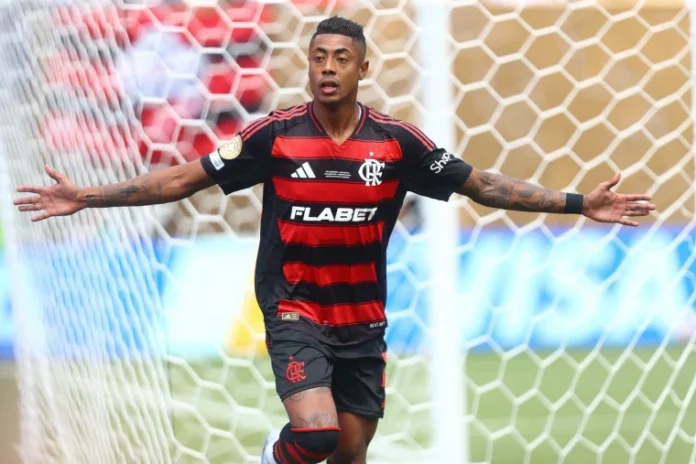 Bruno Henrique comemora gol pelo Flamengo | Gilvan de Souza/CRF