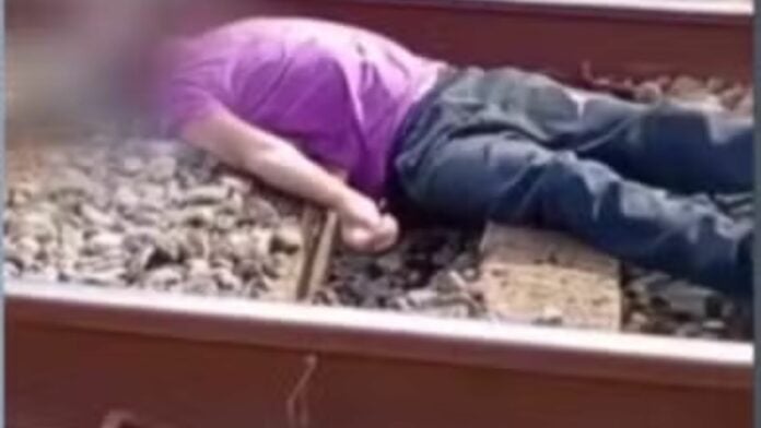 Homem deita no trilho da CPTM | Reprodução