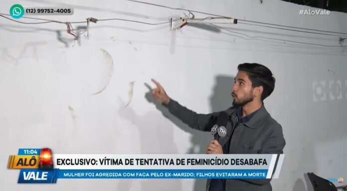 EXCLUSIVO: Homem tenta matar ex-mulher e é contido pelos filhos em São José