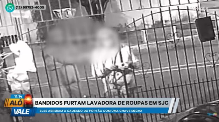 Criminosos invadem casa e furtam lavadora no Parque dos Ipês, em São José