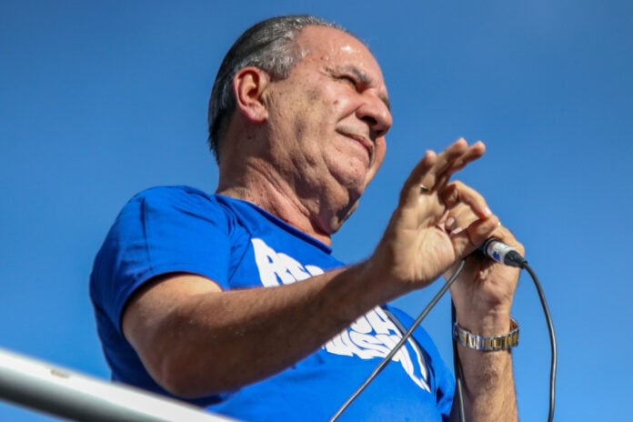 O Pastor Silas Malafaia no ato O Pastor Silas Malafaia no ato