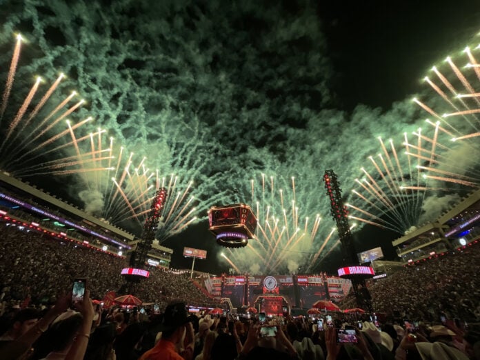 Abertura do show de Ana Castela durante a 70ª edição da Festa do Peão de Boiadeiro de Barretos | Foto: Guilherme Veiga/Uaifoto/Folhapress