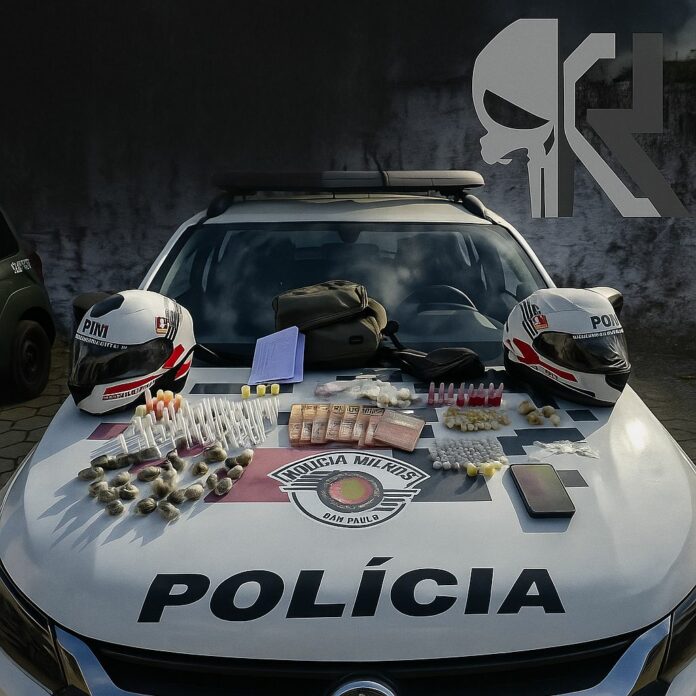 PM prende homem e apreende adolescente por tráfico de drogas em Caçapava