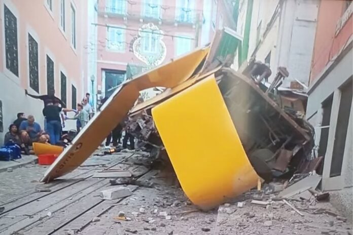 Acidente ocorreu em famoso ponto turístico de Lisboa | Foto: Reprodução/Redes Sociais