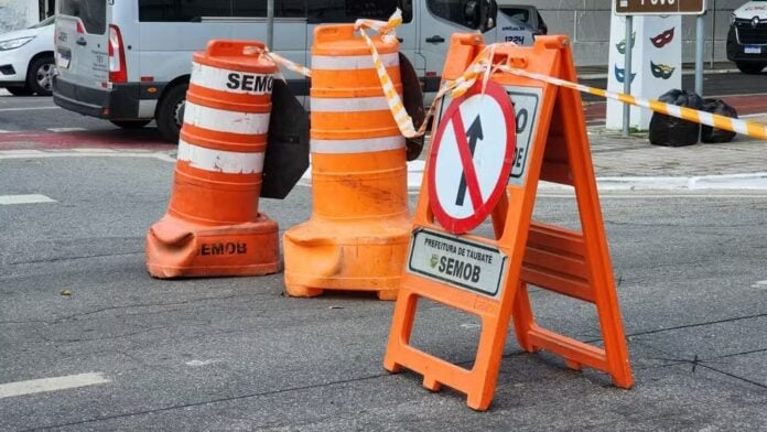 Taubaté terá interdições no trânsito neste fim de semana para obras da Sabesp