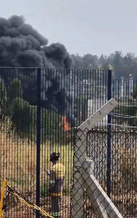 Incêndio em torre desativada da Rhodia é contido pelos bombeiros