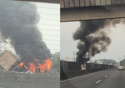 caminhao fogo pg mongagua